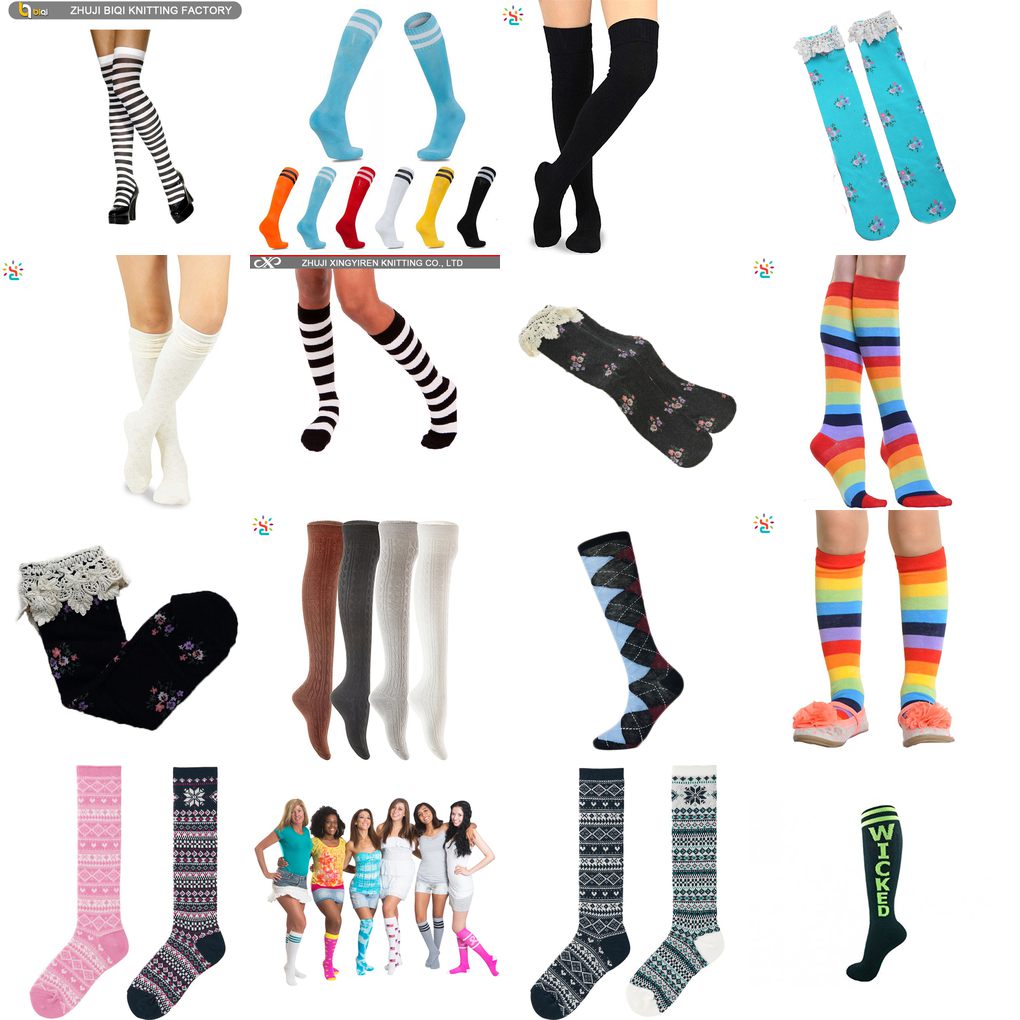 teen girl knee high tube sock